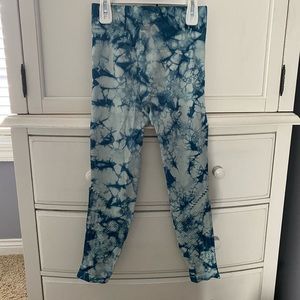 blue workout leggings from Pink by VS